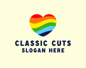 Pride Heart Rainbow Logo