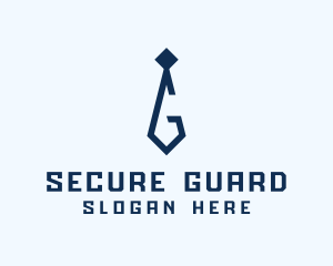 Human Resource - Blue Necktie Letter G logo design