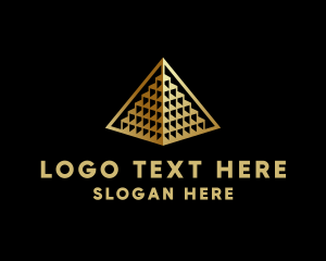 Dessert - Elegant Pyramid Landmark logo design