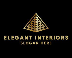 Elegant Pyramid Landmark logo design