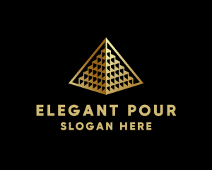 Elegant Pyramid Landmark logo design