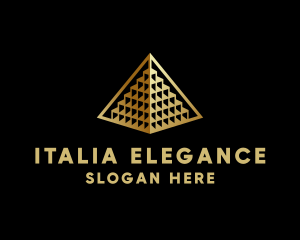 Elegant Pyramid Landmark logo design