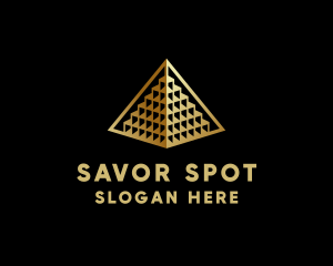 Elegant Pyramid Landmark logo design