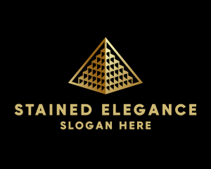 Elegant Pyramid Landmark logo design