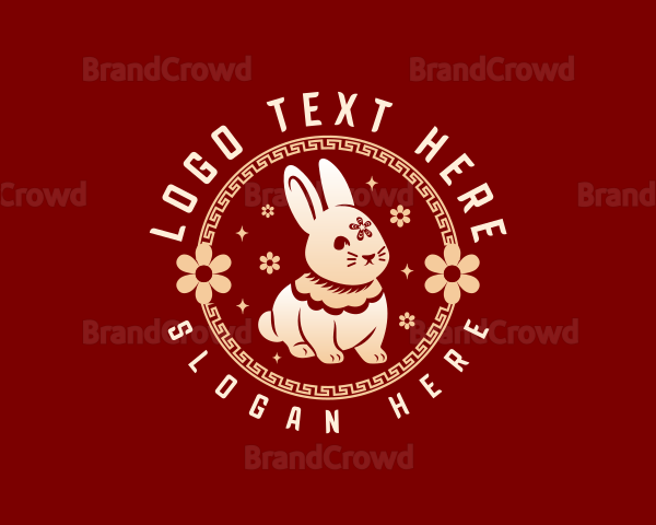 Cute Rabbit Bunny Logo