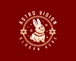 Cute Rabbit Bunny logo design