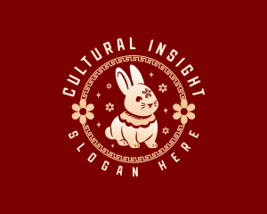 Cute Rabbit Bunny logo design