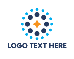 All Star - Generic Star Dots logo design