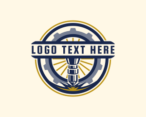 Laser - Industrial Laser Engraving Machine logo design
