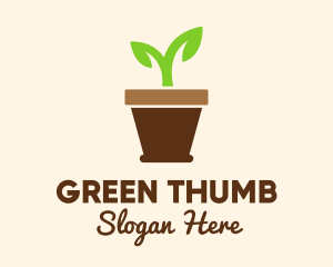 Garden Seedling Plant  logo design