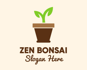 Garden Seedling Plant  logo design