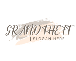 Feminine Watercolor Wordmark logo design