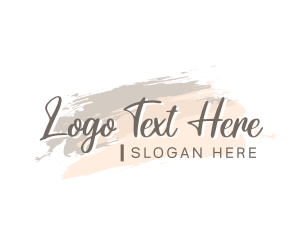 Clean - Feminine Watercolor Wordmark logo design