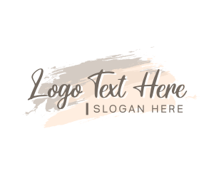 Feminine Watercolor Wordmark Logo