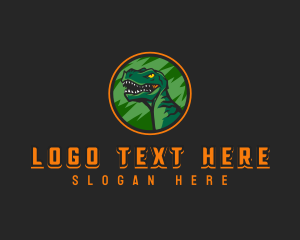 Allosaurus - Jurassic  Dinosaur Esport logo design