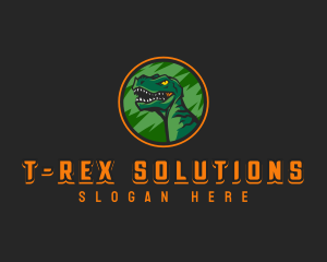 Tyrannosaurus - Jurassic  Dinosaur Esport logo design