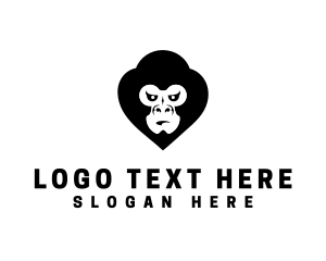 Monkey - Tough Mad Gorilla logo design