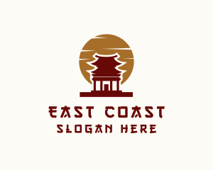 East - Asian Temple Architecture logo design