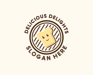 Happy Bread Sandwich logo design