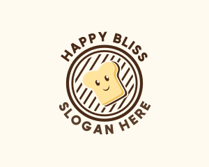 Happy Bread Sandwich logo design