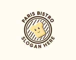 Happy Bread Sandwich logo design