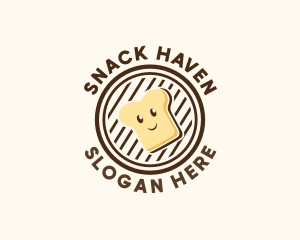 Happy Bread Sandwich logo design