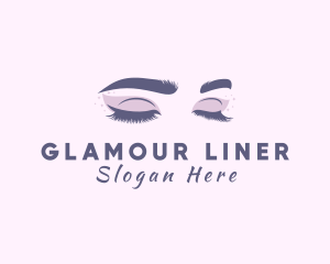 Eyeliner - Beautiful Woman Eyelashes logo design