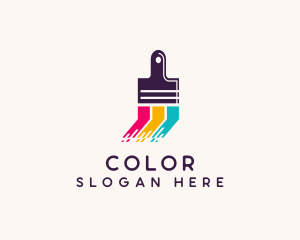 Tsquare - Paint Brush Painter logo design