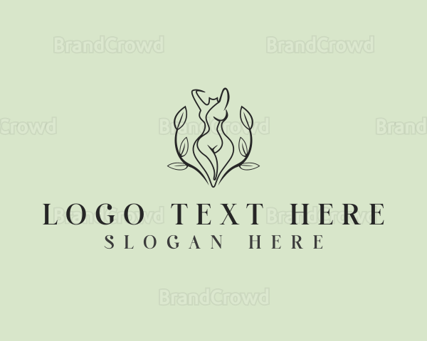 Floral Dress Fashion Logo