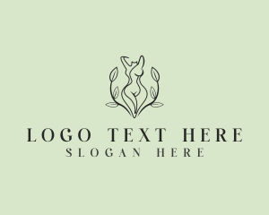 Lady - Floral Dress Fashion logo design