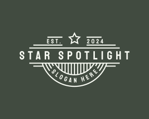 Minimalist Patriotic Star logo design