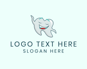 Periodontology - Happy Dental Tooth logo design