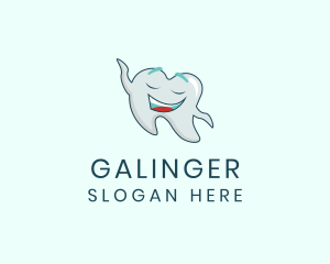 Happy Dental Tooth Logo