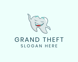 Happy Dental Tooth Logo