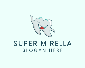 Happy Dental Tooth Logo