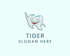 Happy Dental Tooth Logo