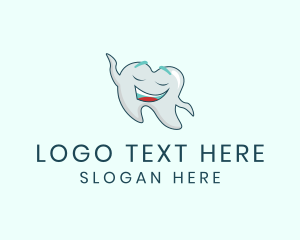 Pedodontist - Happy Dental Tooth logo design