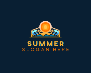 Summer Beach Resort logo design