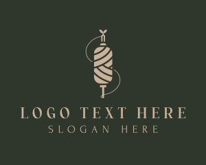 Dressmaker - Thread Bobbin Tailoring logo design