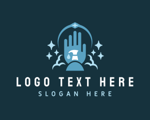 Cleaning Services - Hand Cleaning Sanitizer logo design