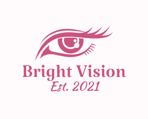 Pupil - Beautiful Eye Lashes Makeup logo design