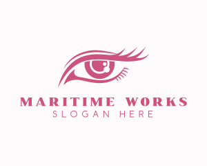 Beautiful Eye Lashes Makeup  logo design