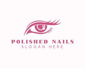 Beautiful Eye Lashes Makeup  logo design