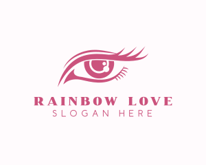 Beautiful Eye Lashes Makeup  logo design