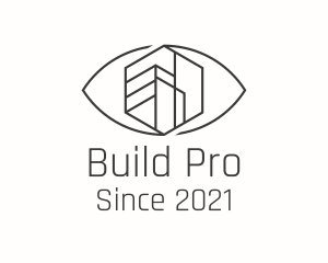Construction Building Eye logo design