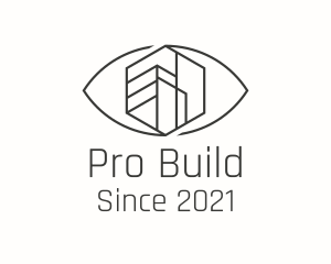 Construction Building Eye logo design