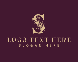 Leaf - Stylish Flower Boutique Letter S logo design