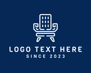 Furnishing - Geometric Chair Furniture logo design