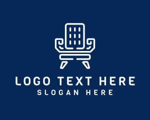 Geometric Chair Furniture Logo