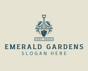 Flower Shovel Landscaping logo design